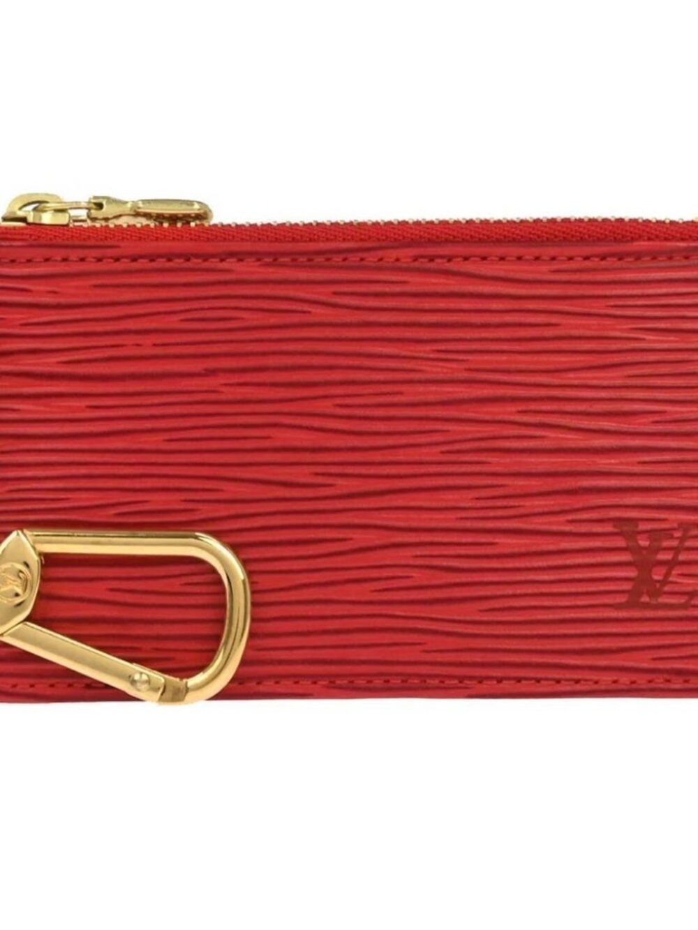 Louis Vuitton Red Epi Pochette Cles Coin Purse M63807 CA1010 197420